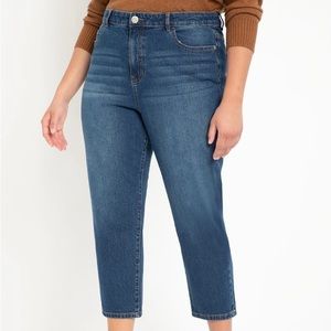 Eloquii cropped mom jeans
